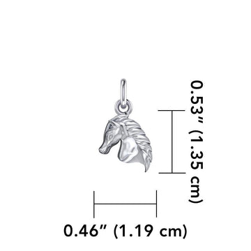 Equestrian Horse Silver Charm TCM650 - Jewelry